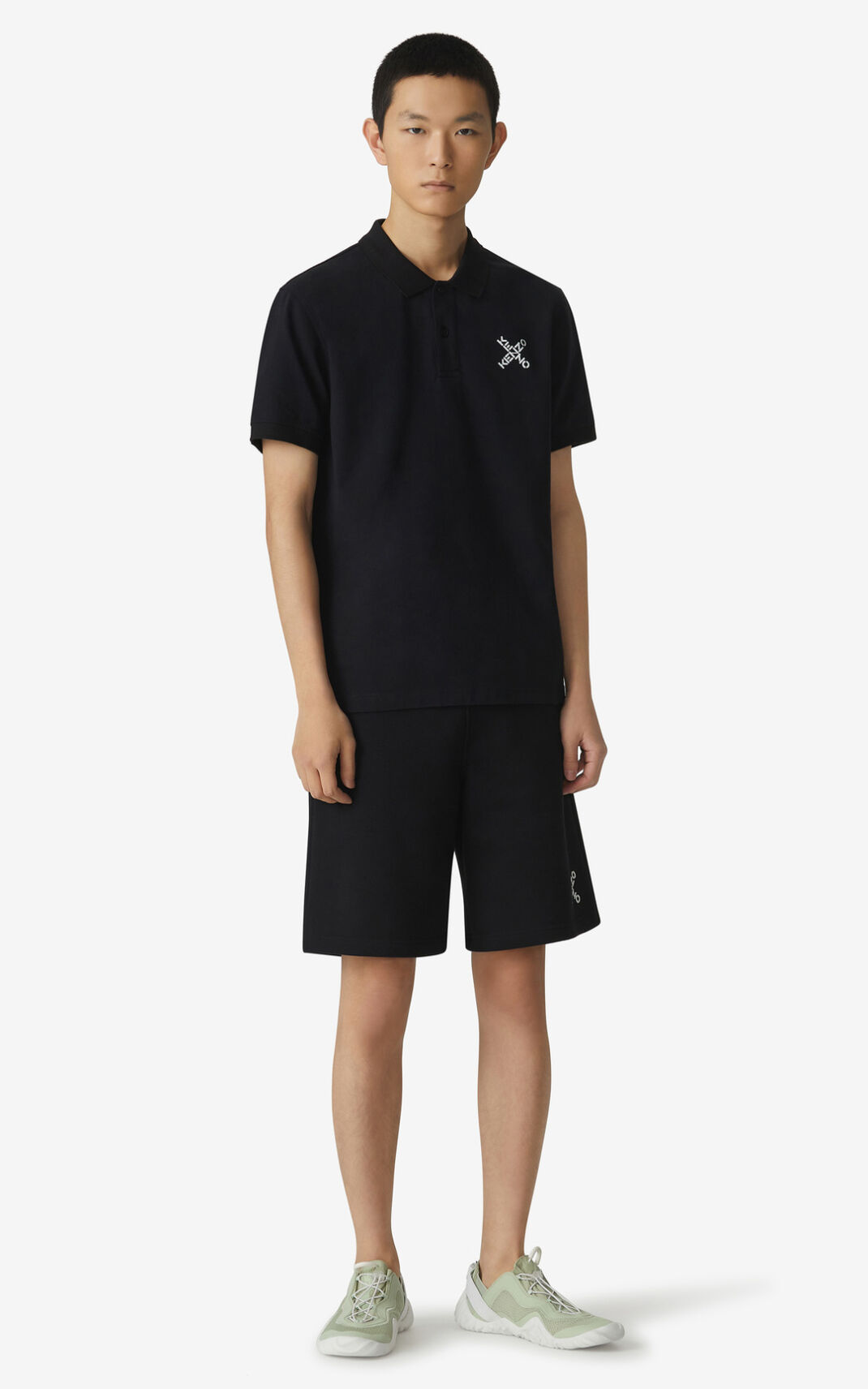 Shorts Kenzo Homme Sport Little X Noir ZROSU-4802